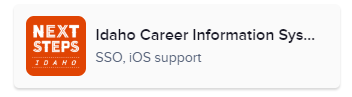 Idaho Career Information System (SSO, iOS support)